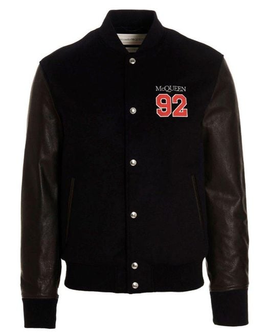 Alexander mcqueen hotsell embroidered bomber jacket