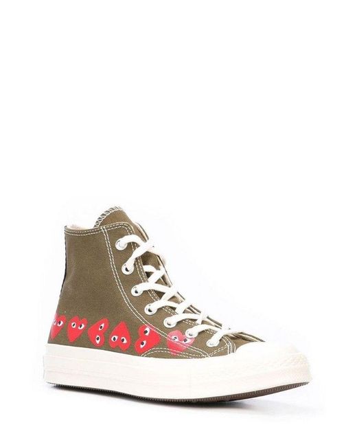 COMME DES GARÇONS PLAY Pink Chuck Taylor Round Toe Sneakers for men