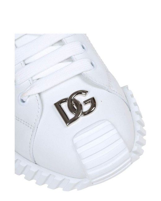 Dolce & Gabbana White Calfskin Sneaker