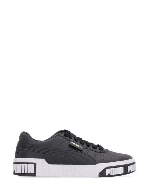 PUMA Leather Cali Bold Low-top Sneakers in Black | Lyst