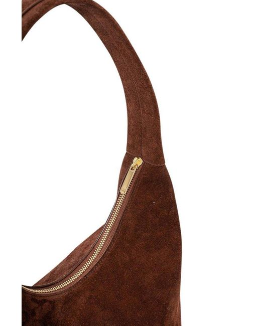Mansur Gavriel Brown Candy Zipped Hobo Bag
