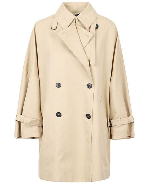 Weekend by Maxmara Natural Reversible Water-repellent Trench Coat