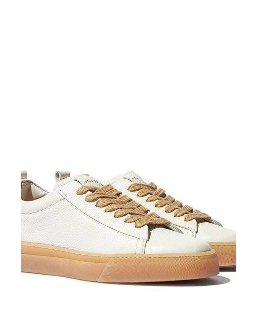 Scarosso White Joseph Lace-Up Sneakers for men