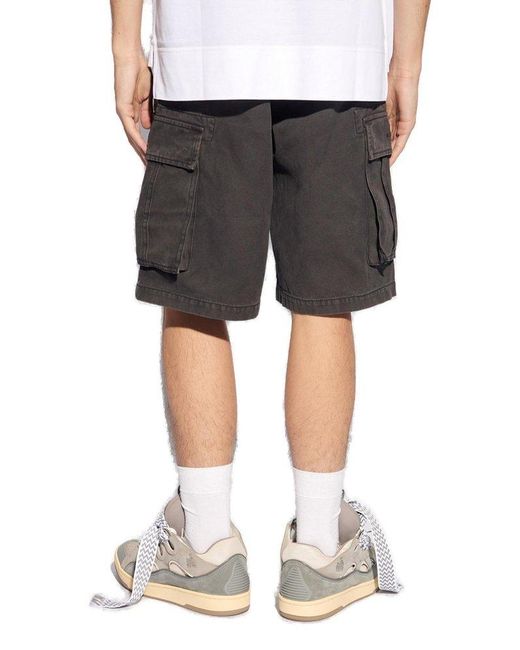 Givenchy Gray Shorts With Logo, for men