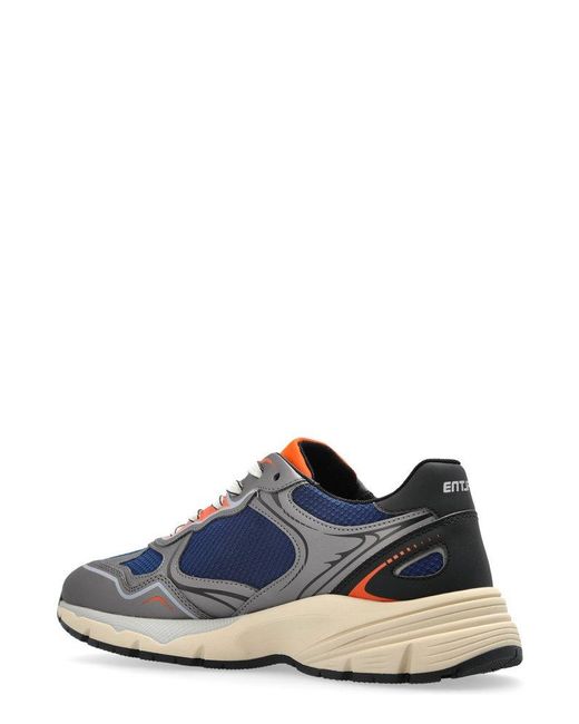 ENTERPRISE JAPAN Blue Dynamic Wave Trainers for men