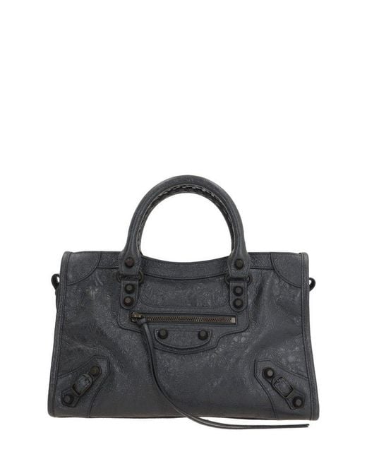 Balenciaga Black Le City Medium Top Handle Bag