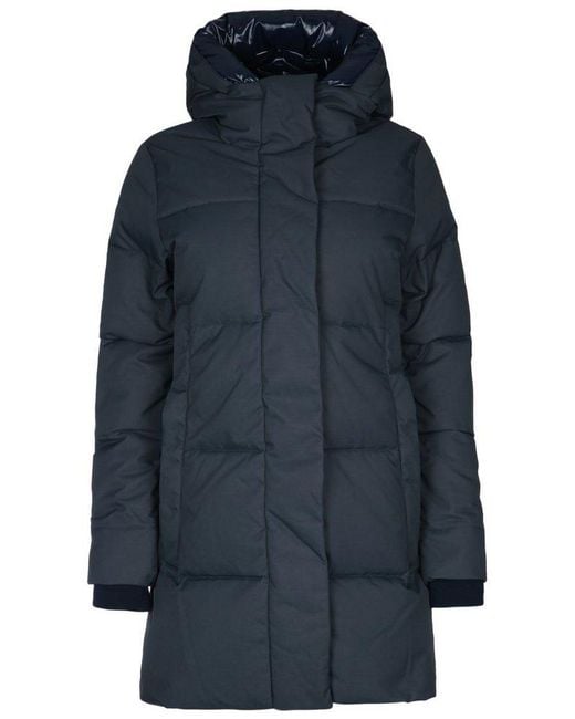 Pyrenex Blue Hooded Puffer Jacket