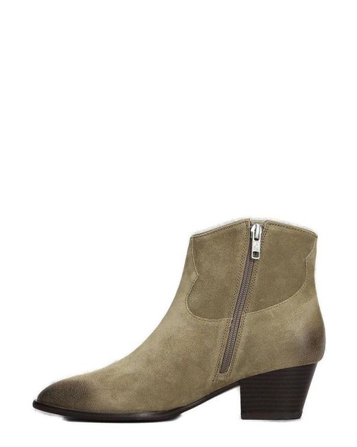 Ash Green Fame Pointed Toe Ankle Boots