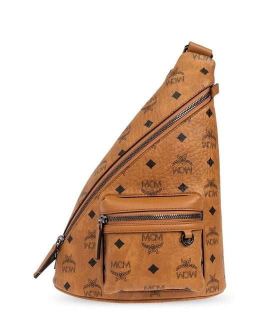 MCM Aren Sling Bag in Brown for Men Lyst UK