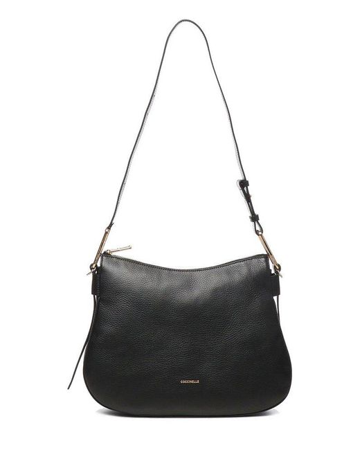 Coccinelle Black Magie Soft Medium Hobo Bag