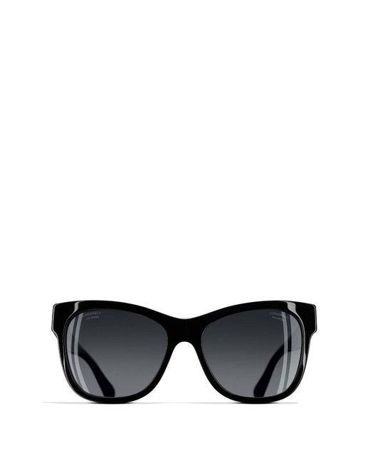 Chanel Black Square Frame Sunglasses