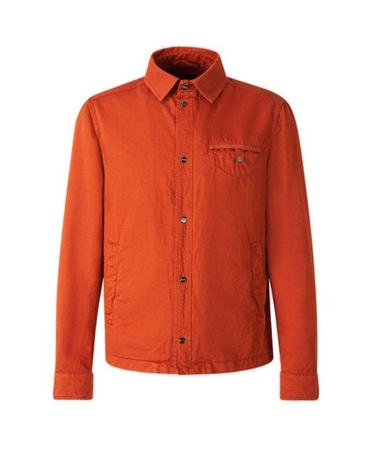 Herno Orange Cotton Denim Jacket for men