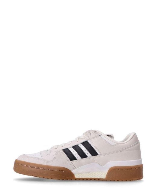 Adidas Originals White Forum 84 Low Cl Sneakers for men