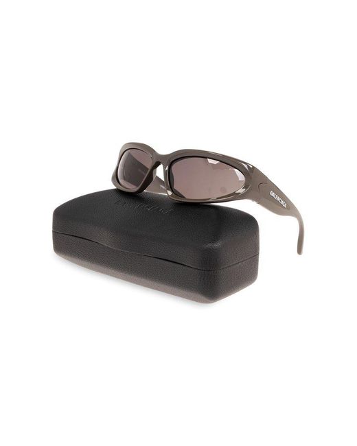 Balenciaga Brown Eyewear Swift Oval Sunglasses