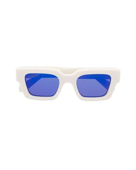Off-White c/o Virgil Abloh Virgil Square Frame Sunglasses in Blue | Lyst  Canada