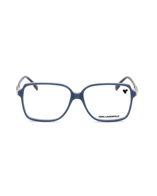 Karl Lagerfeld Black Square Frame Glasses
