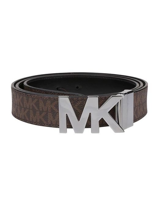 Michael Kors Multicolor Logo Plaque Reversible Buckle Belt for men