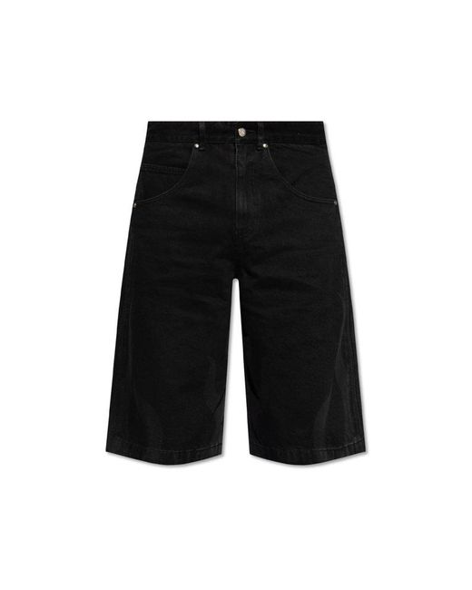 Adidas Originals Black Denim Shorts for men