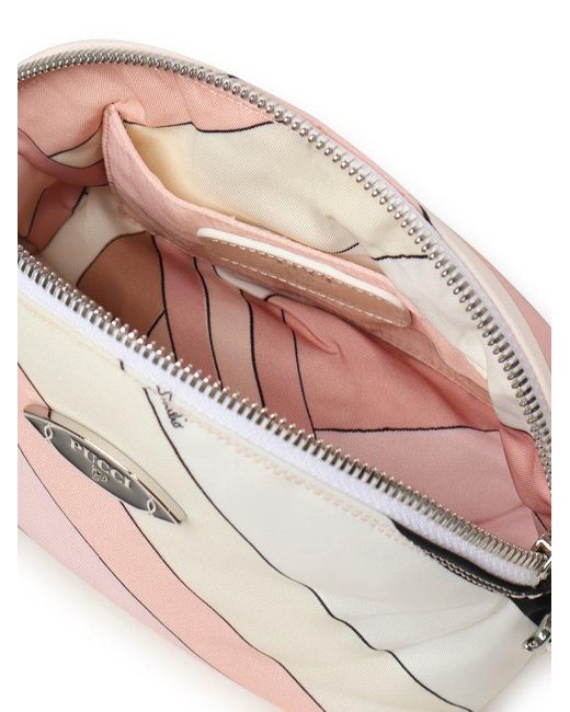 Emilio Pucci Pink Yummy Zipped Makeup Bag