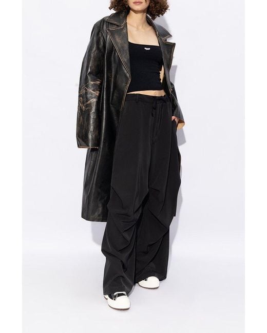 Converse Black Chunky Heel Lace-Up Shoes