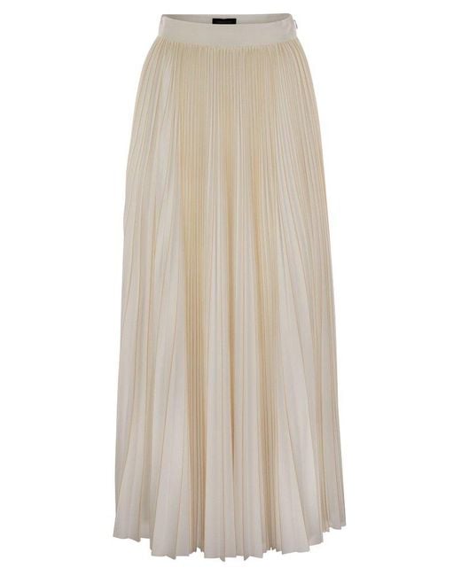 Fabiana Filippi Natural Pleated Jersey Skirt