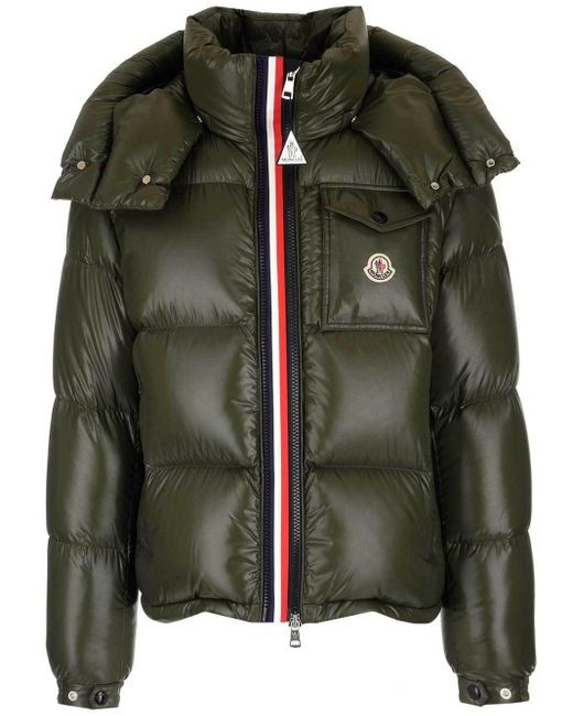 Moncler Green Montbeliard Padded Puffer Jacket for men