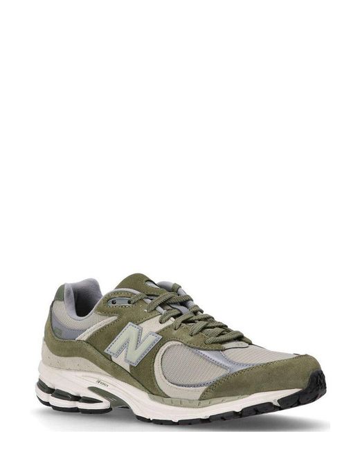 New Balance Green 2002R Lace-Up Sneakers for men