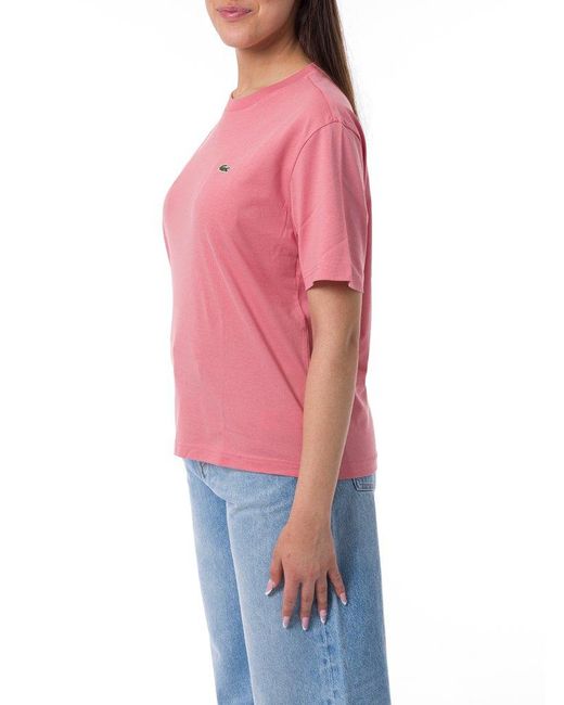 Lacoste Red Relaxed Fit Soft T-Shirt