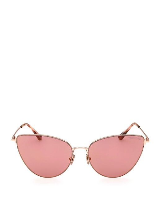 Tom Ford Pink Cat-eye Frame Sunglasses