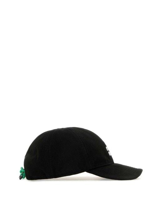Miu Miu Drill logo-embroidered Cap | Black | FARFETCH OM