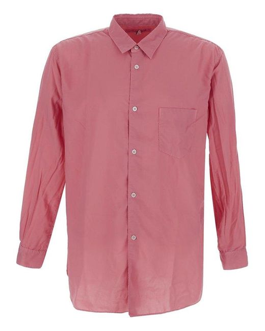 Comme des Garçons Pink Long Sleeves Shirt for men