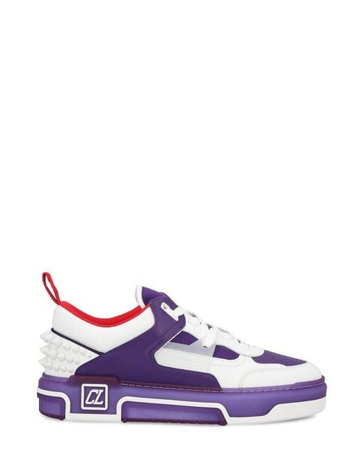 Christian Louboutin Astroloubi Lace-up Sneakers in Purple for Men | Lyst