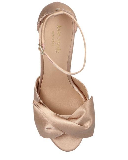 Kate Spade Brown Bridal Bow Sandals