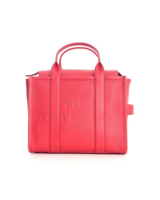 Marc Jacobs Leather The Small Tote Bag in Red Lyst Australia