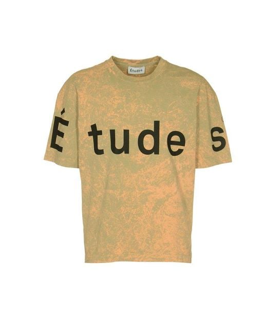 Etudes Studio Multicolor Logo Printed Crewneck T-shirt for men