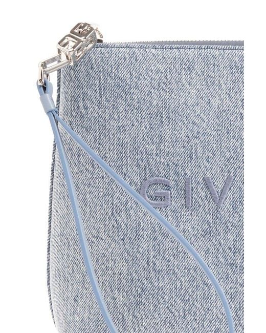 Givenchy Blue Pouch With Logo,