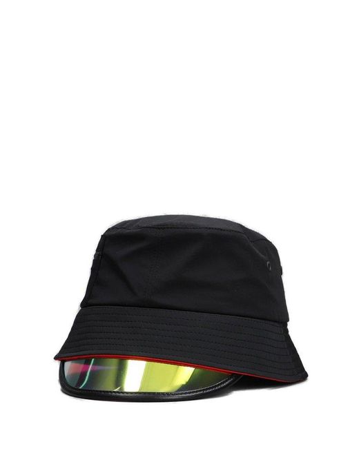 Christian Louboutin Black Bobiviz Bucket Hat for men