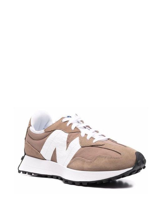 New Balance Suede 327 Laceup Sneakers in Beige (Pink) for Men Lyst