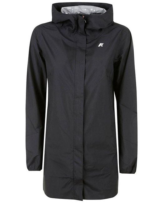 K-Way Black Sophie Stretch Dot Jacket