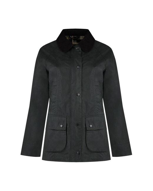 Barbour Black Beandell Waxed Cotton Jacket