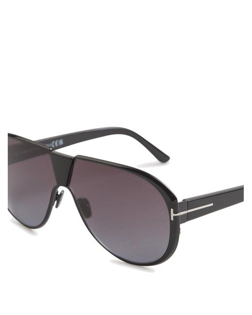 Tom Ford Gray Vincenzo Aviator Sunglasses for men