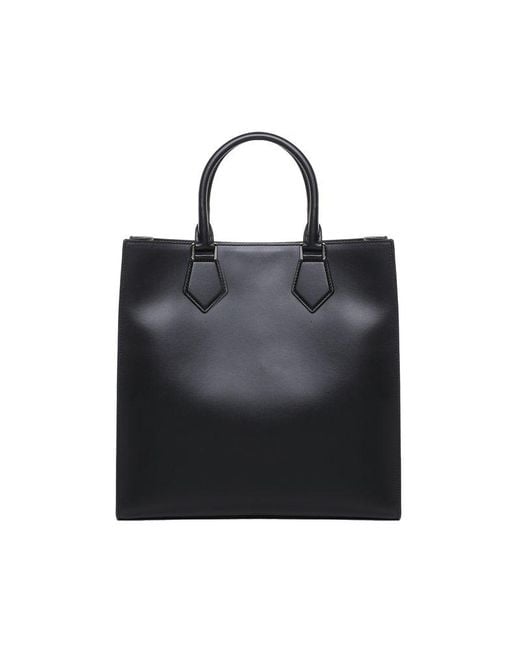 Dolce & Gabbana Black Logo Debossed Tote Bag for men