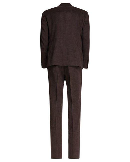 Tagliatore Black Single-Breasted Tailored Suit for men