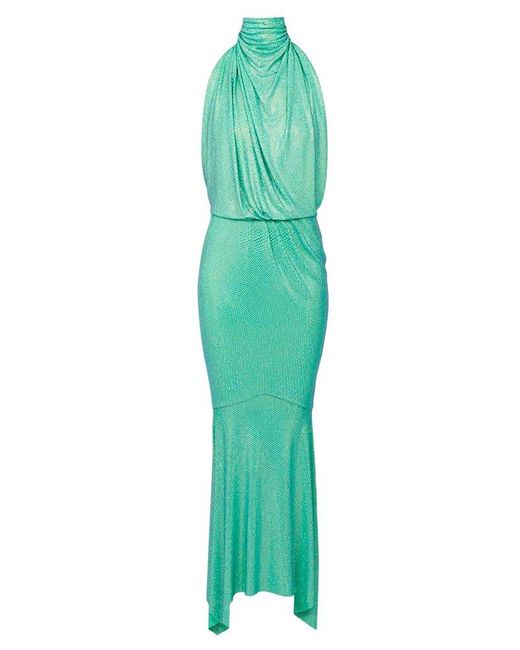 Alexandre Vauthier Green Halterneck Sleeveless Dress