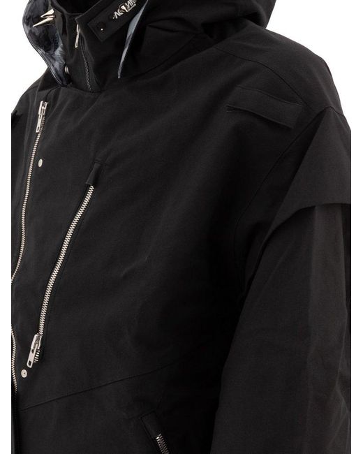 Acronym Black Asymmetrical Zip Jacket for men