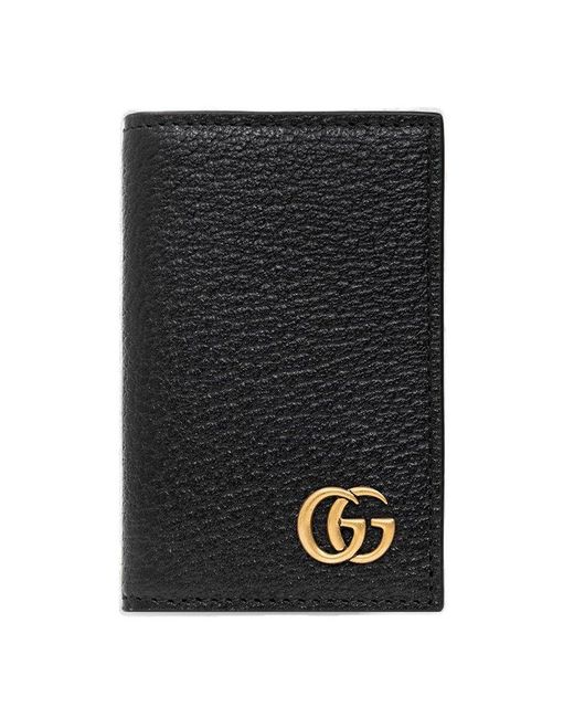 Gucci Black GG Marmont Card Case for men