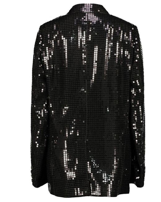 Junya Watanabe Black Sequined Long Sleeved Blazer