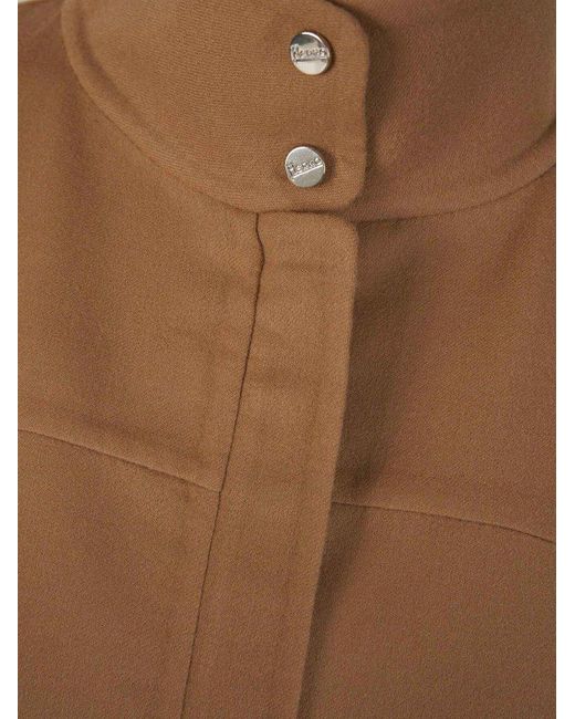Herno Brown Wool Short Jacket