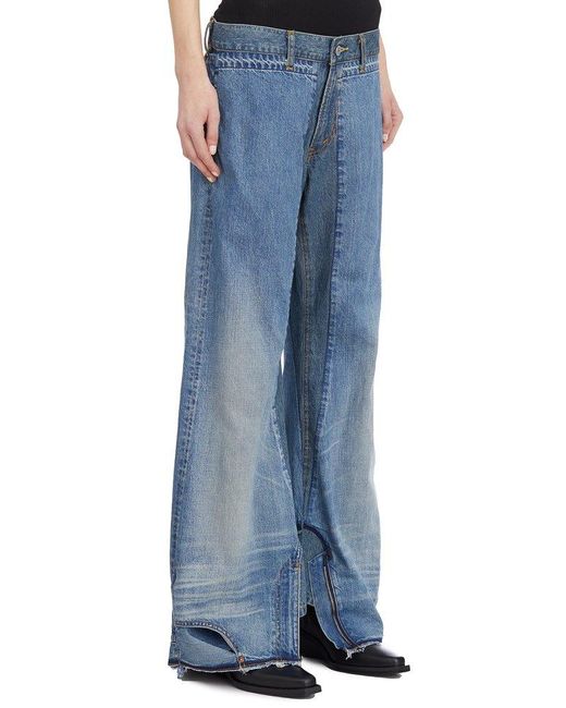 Junya Watanabe Blue Levis Upside Down Denim Pants