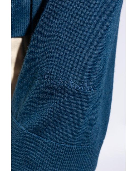 Paul Smith Blue Wool Sweater, for men